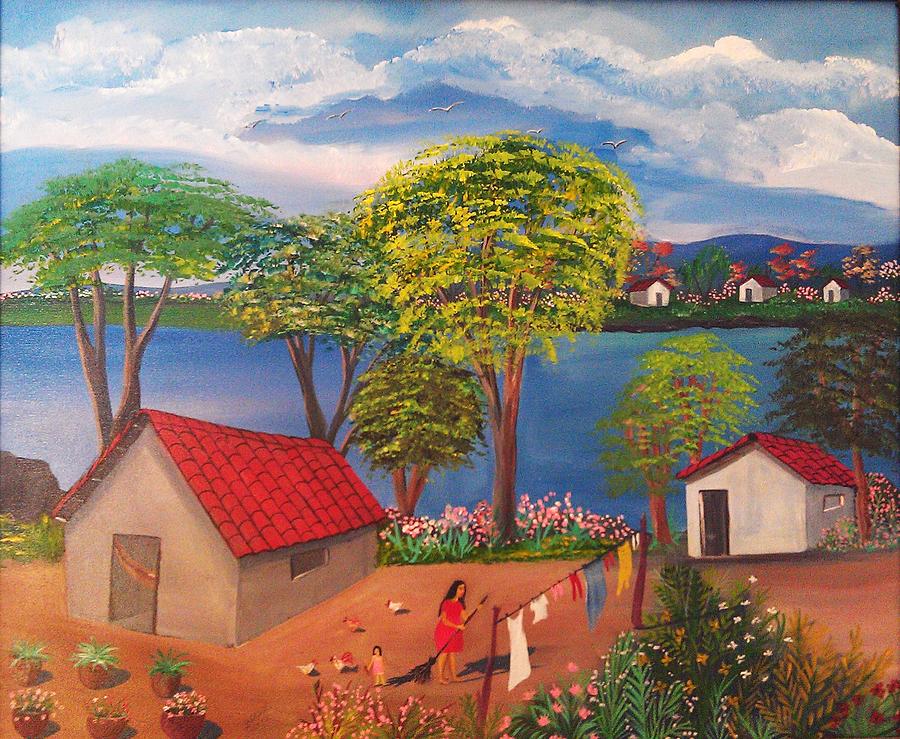 Landscape Painting - Some place in Nicaragua by Deyanira Harris
