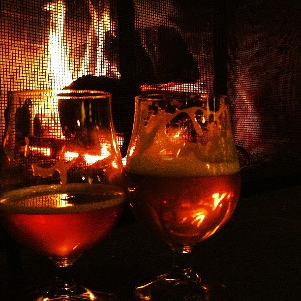 Beer Photograph - Some #zerogravity By The Fire At by Kelly Diamond