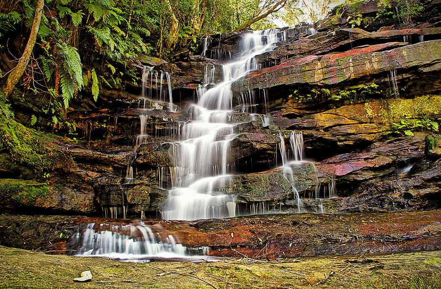 Somersby Top Falls - Brisbane Water National Park Photograph by Tony ...