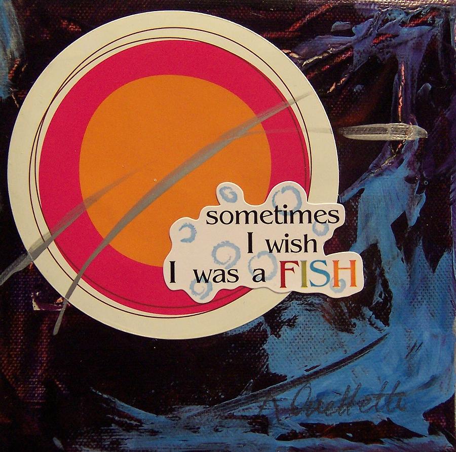 Sometimes I Wish Painting by Krista Ouellette