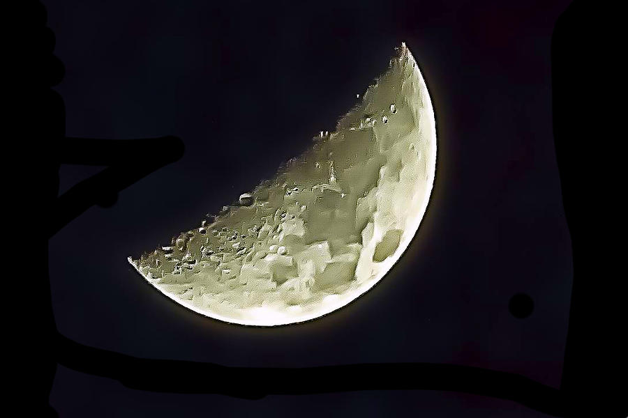 Sometimes It Really Does Look Like A Paper Moon Photograph by Constantine Gregory