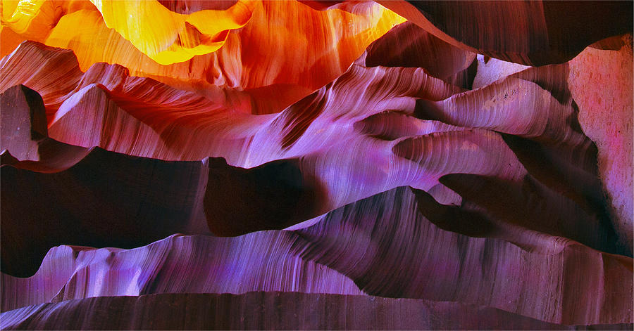 Somewhere in America series - Transition of the Colors in Antelope Canyon Photograph by Lilia S