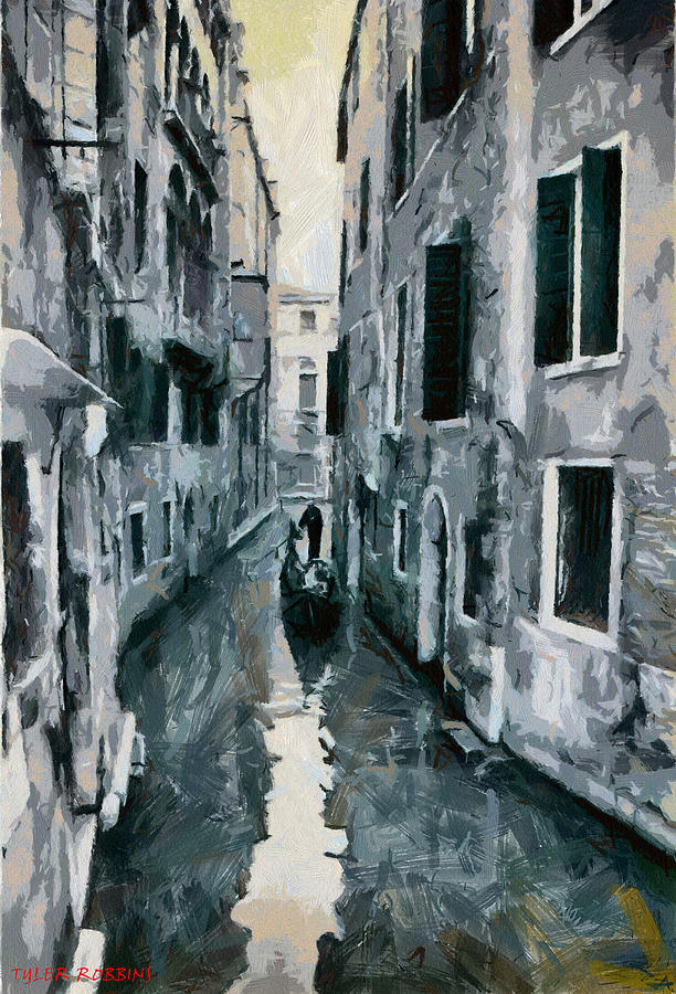 Somewhere in Venice Painting by Tyler Robbins