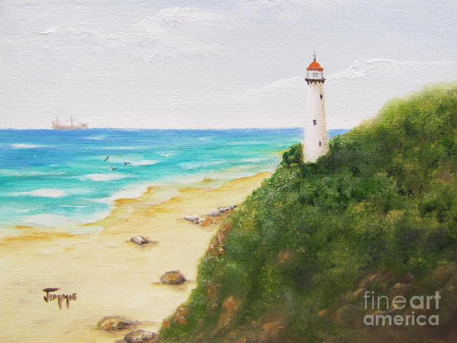 Somewhere There is a Lighthouse Painting by Jimmie Bartlett
