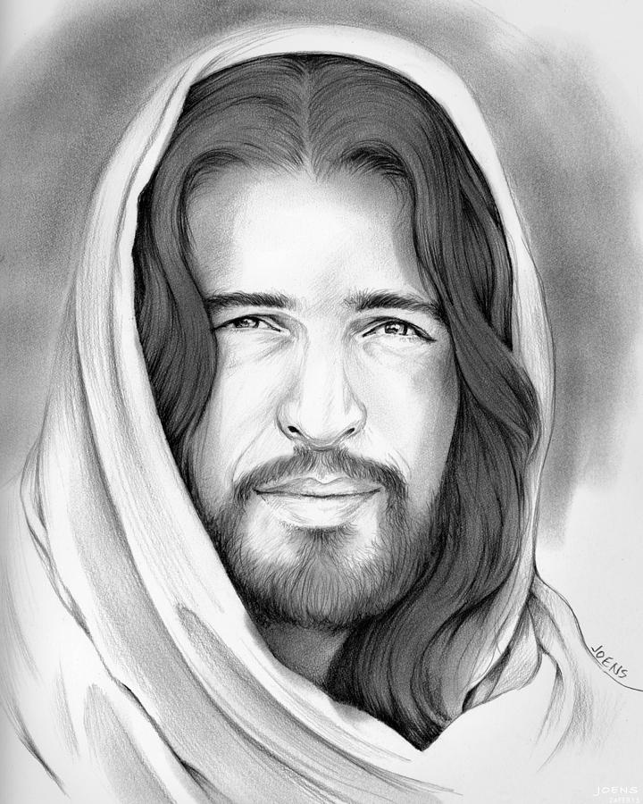 Jesus Christ Drawing - Son of Man by Greg Joens