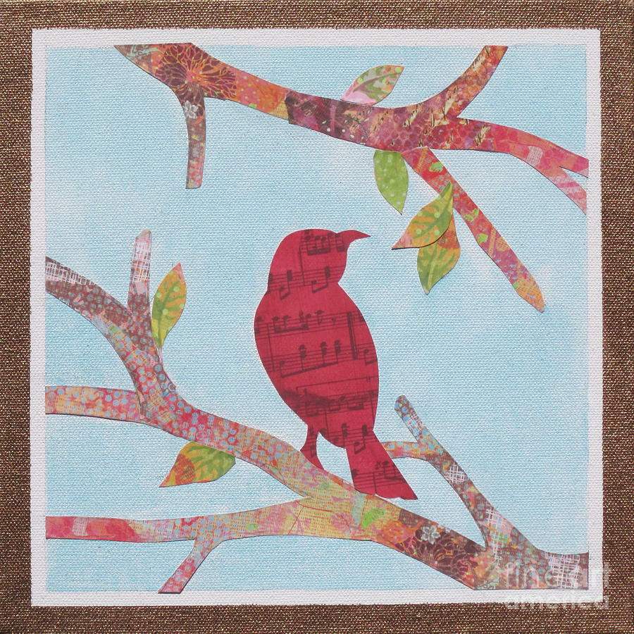 Music Painting - Song Bird 1 by Deborah Ronglien