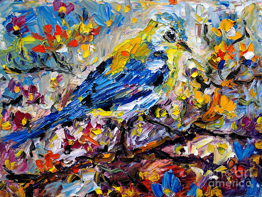 Songbird Symphony Painting by Ginette Callaway