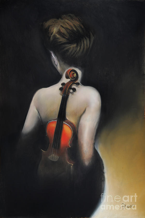 Songs From the Red Violin Painting by Steven  Nakamura