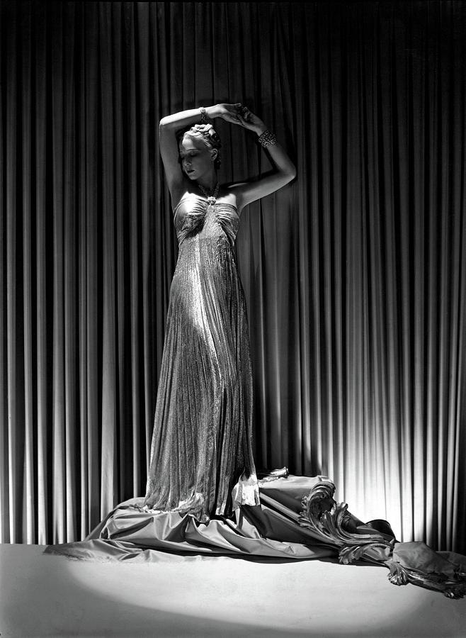 Sonia Wearing A Vionnet Dress Photograph by Horst P. Horst