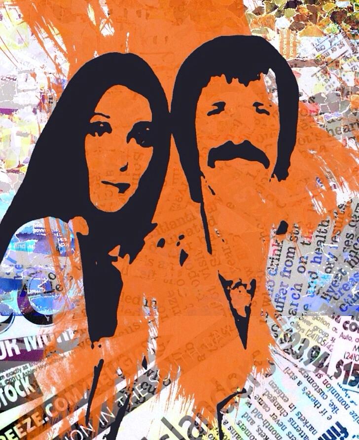 Sonny And Cher Digital Art by Trisha Buchanan