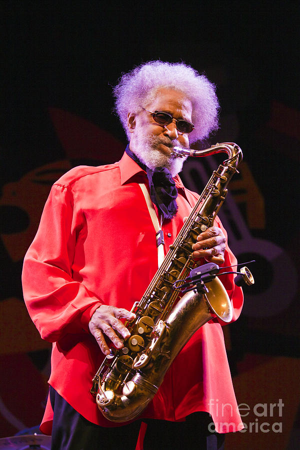 Sonny Rollins in Red Shirt Photograph by Craig Lovell