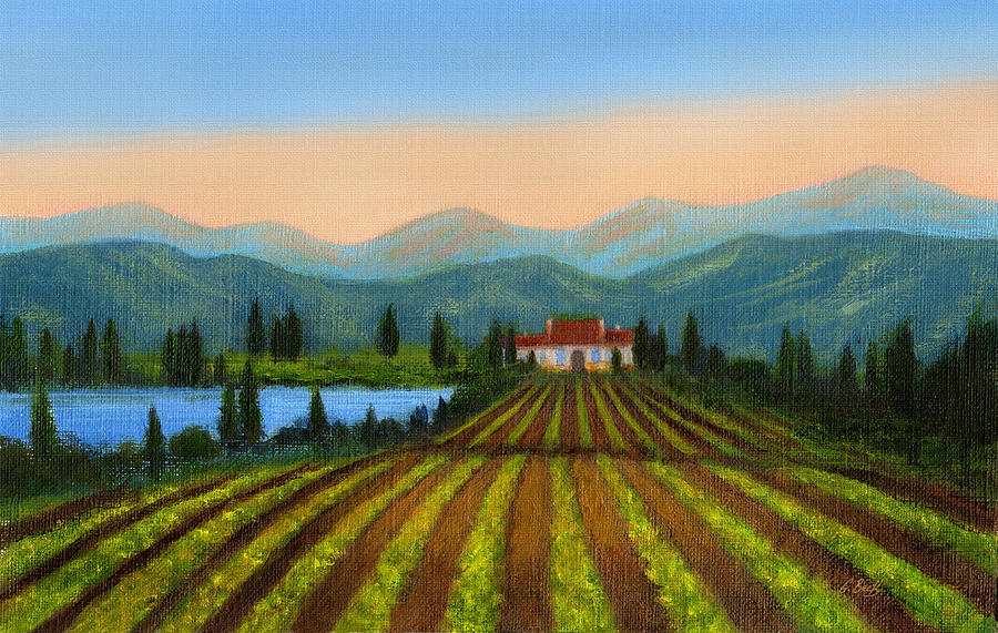 Wine Painting - Sonoma by Gordon Beck