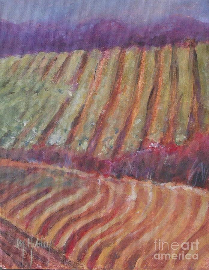 Sonoma Vines Painting by Mary Hubley