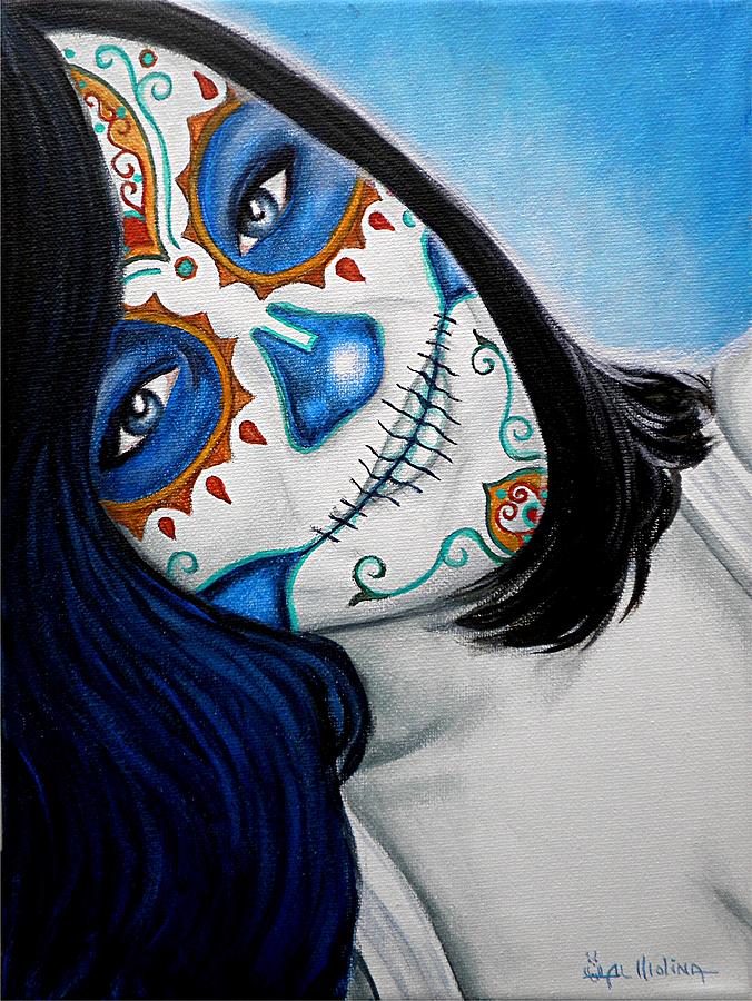 Sonrisa Azul Painting by Al  Molina