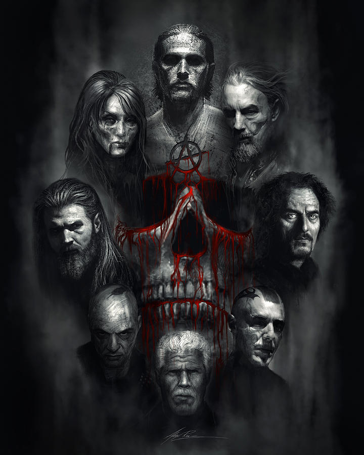 Sons Of Anarchy Digital Art - Sons Of Anarchy Tribute by Alex Ruiz Sons Of Anarchy Digital Art - Sons Of Anarchy Tribute by Alex Ruiz