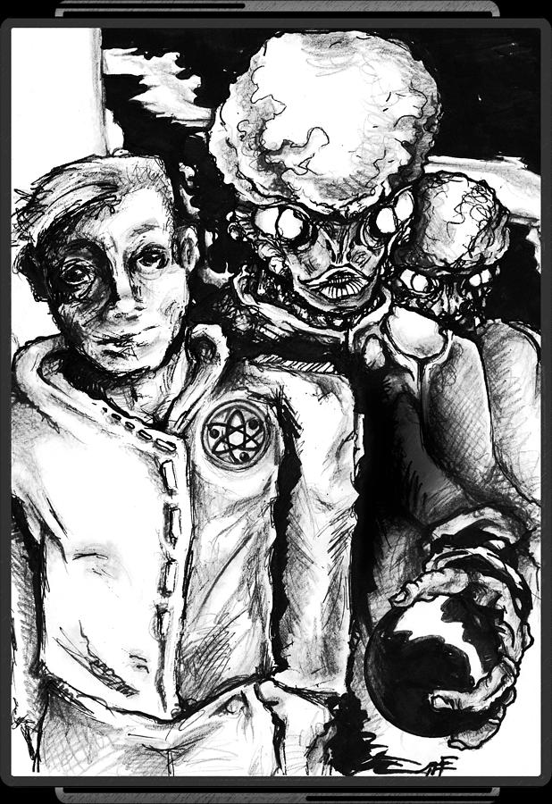 Sf Digital Art - Sons of Atom - Illustration by Matt Edginton