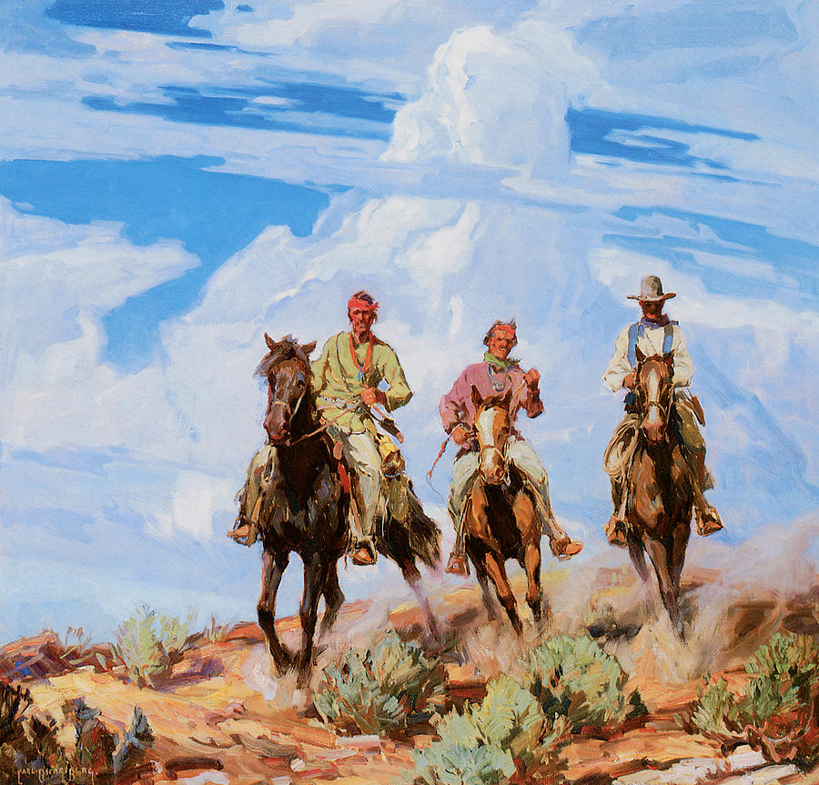 Sons of the desert Painting by Carl Oscar Borg - Fine Art America