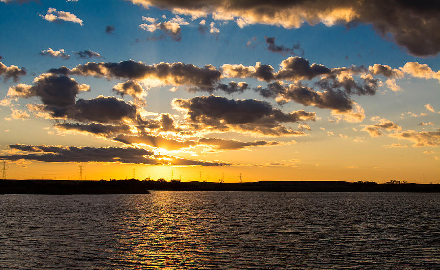 Sooner Lake Sunset Photograph by Hillis Creative