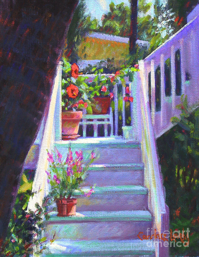 Soozis Steps  Painting by Candace Lovely