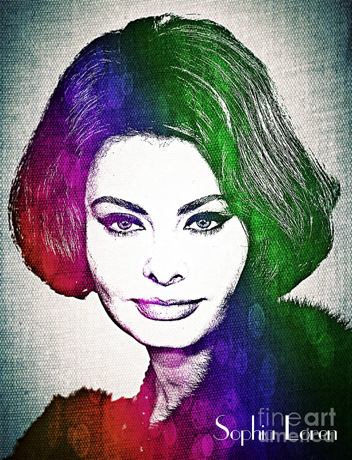 Sophia Loren Mixed Media by Binka Kirova