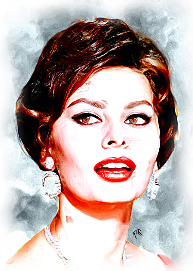 Sophia Loren Painting by Paul Quarry - Fine Art America