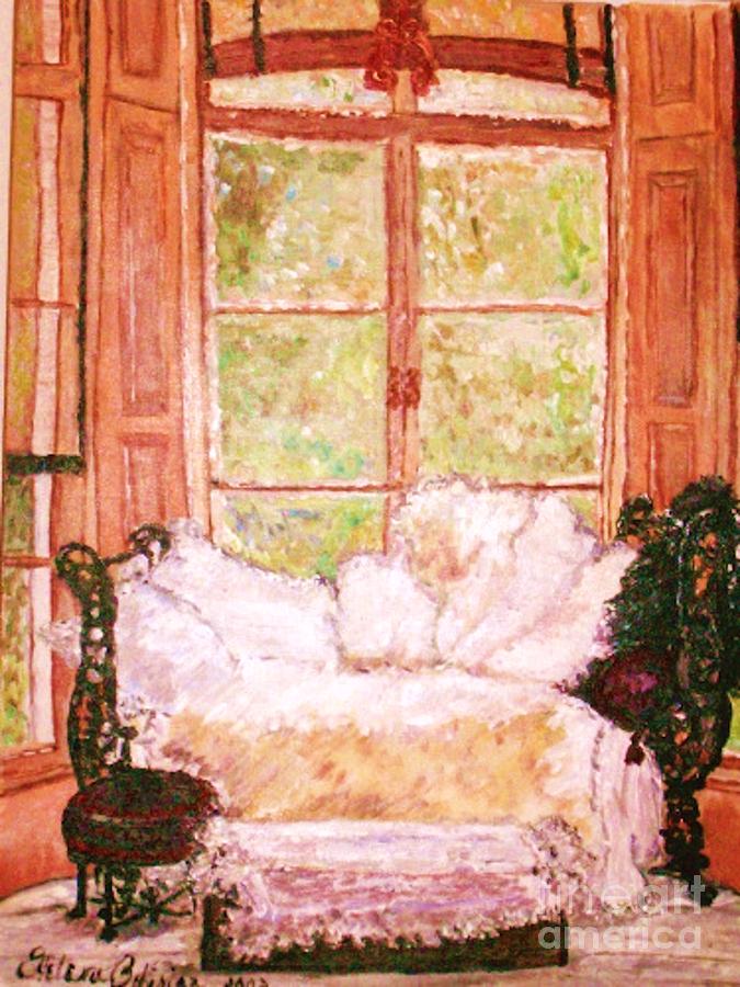 Sophias Sofa Painting by Helena Bebirian