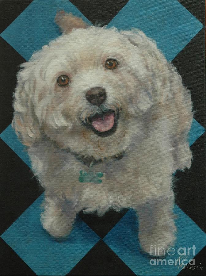 Sophie Painting by Pet Whimsy Portraits - Fine Art America