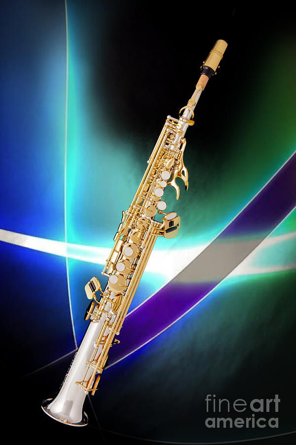 Key Photograph - Soprano Saxophone Music Photograph in Color 3338.02 by M K Miller