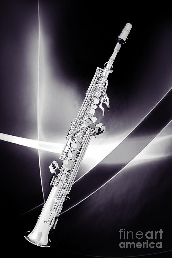 Soprano Saxophone Music Photograph in Sepia 3338.01 Photograph by M K Miller