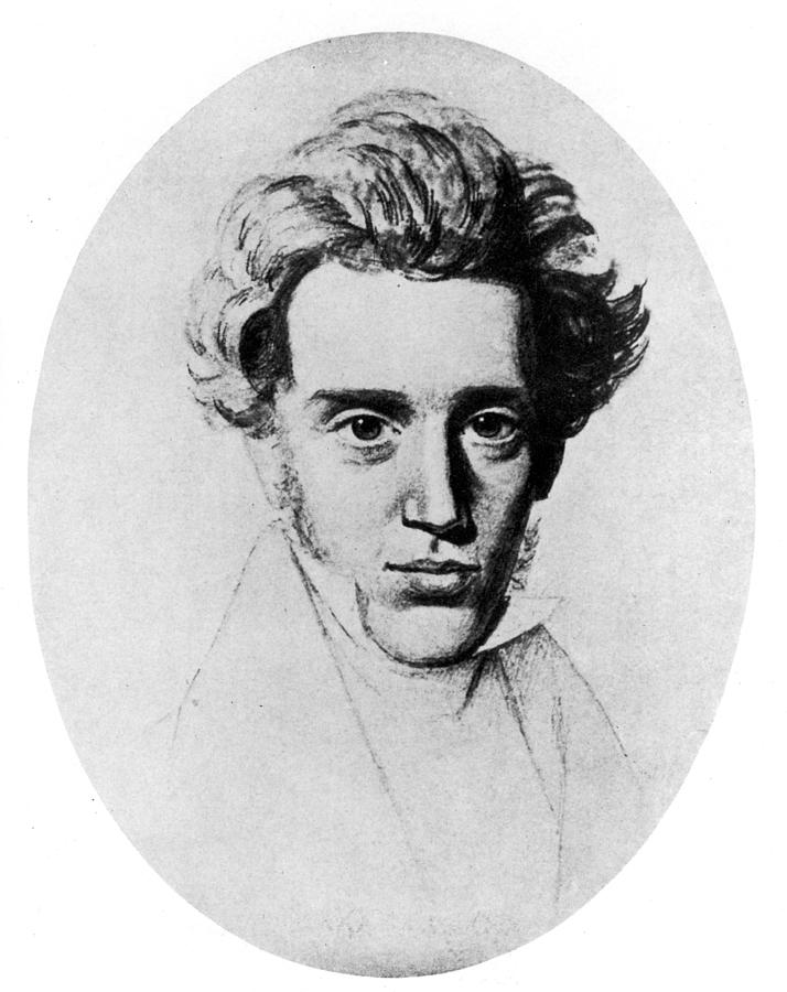 Soren Kierkegaard Drawing by N C Kierkegaard