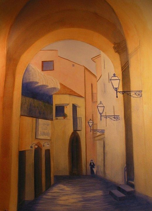 Italy Painting - Sorento Scene by Carol Oberg Riley