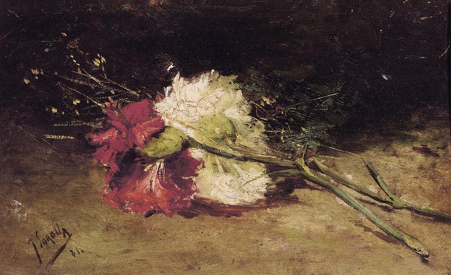 Sorollajoaquín 1863-1923. Carnations Photograph by Everett Sorollajoaquín 1863-1923. Carnations Photograph by Everett