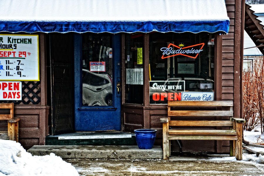 Winter Photograph - Sorry Were Open by Mike Martin
