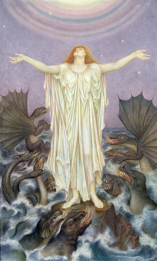 S.o.s. Painting by Evelyn De Morgan
