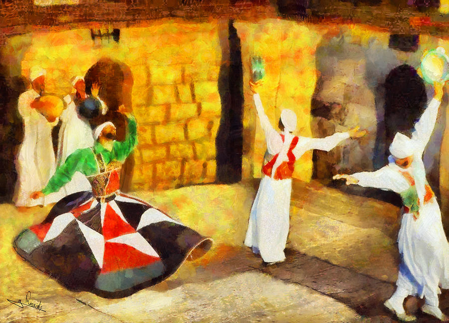 Holiday Painting - Soufi dance by George Rossidis