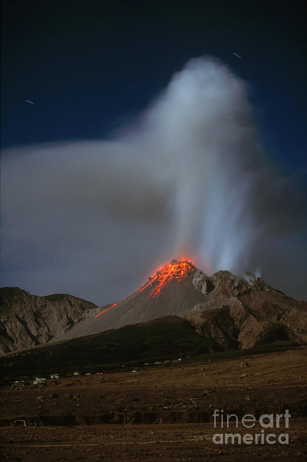 Soufriere Hills Volcano, Montserrat Photograph by Stephen & Donna OMeara