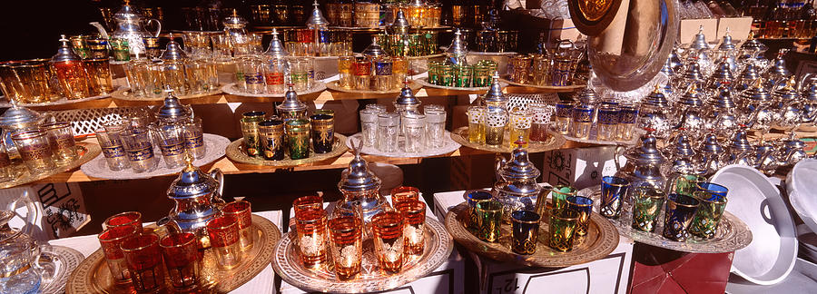 Color Image Photograph - Souk, Marrakech, Morocco by Panoramic Images