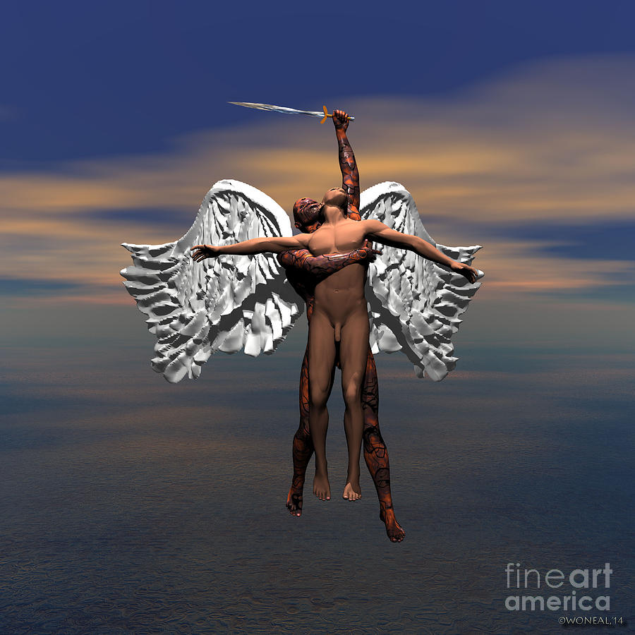 Fantasy Digital Art - Soul Ascending by Walter Neal