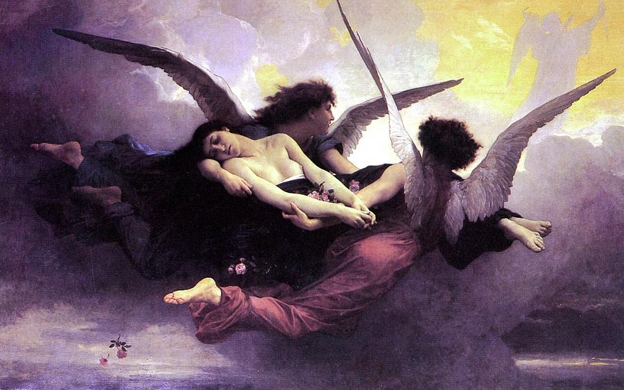 Bouguereau Painting - Soul Carried To Heaven by Pam Neilands