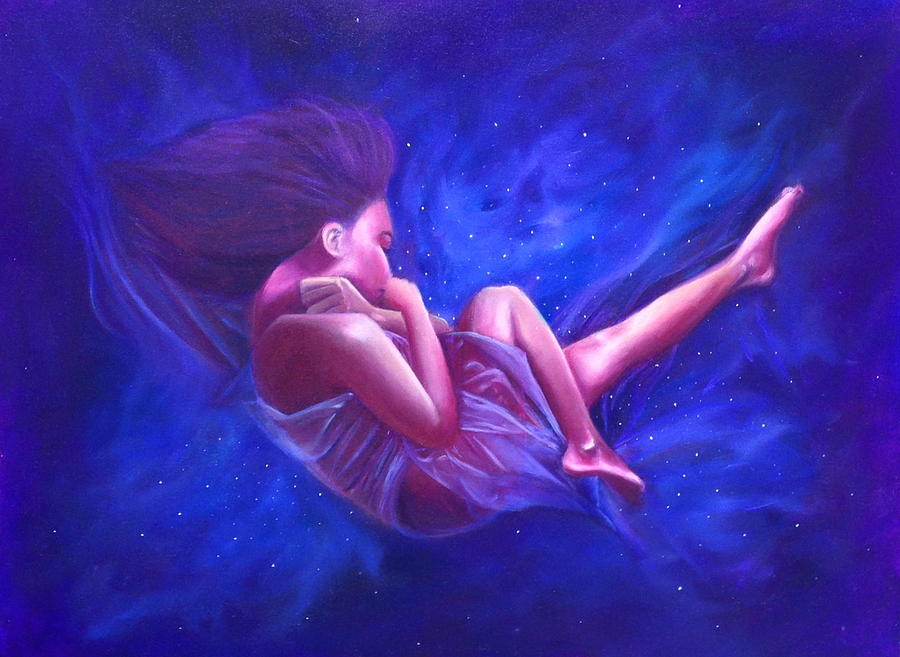 Space Painting - Soul Comfort by Karen Cress