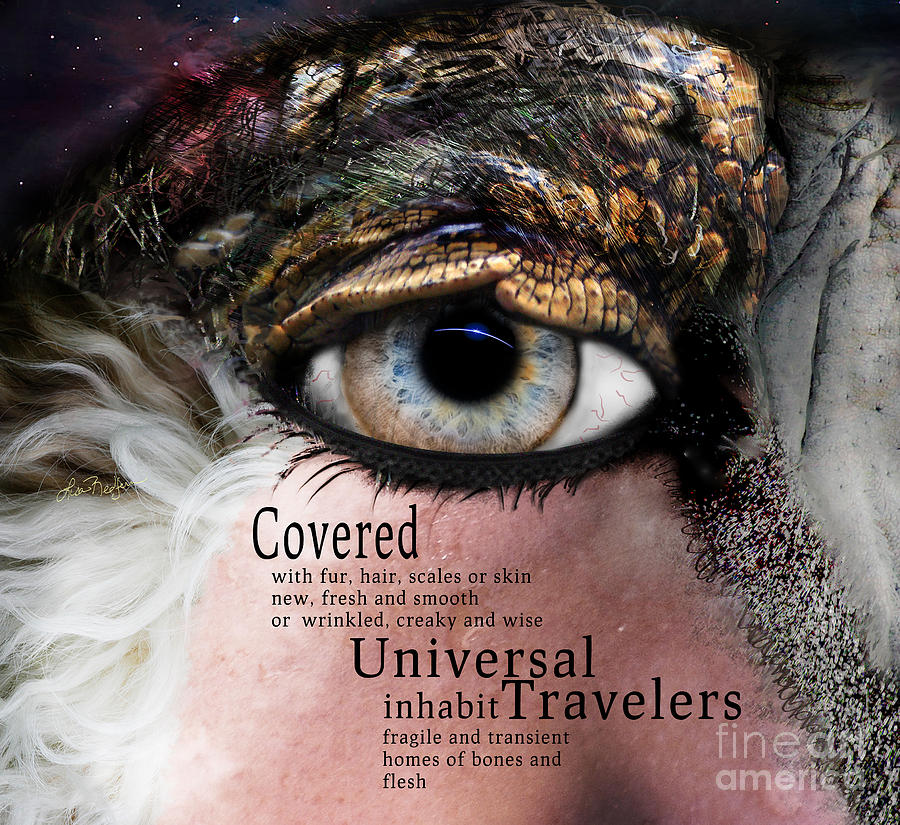 Soul Full Eye of the Universal Traveler Digital Art by Lisa Redfern
