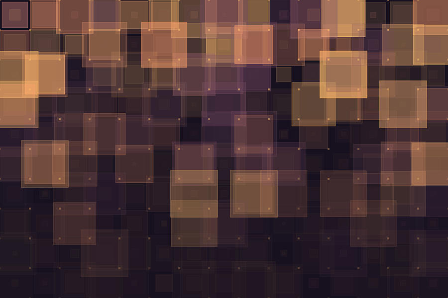 Soul Geometric Squares Pattern Digital Art by Frank Ramspott