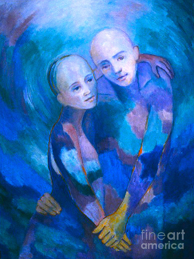 Soul Mates 1 Painting by Nancy Wait