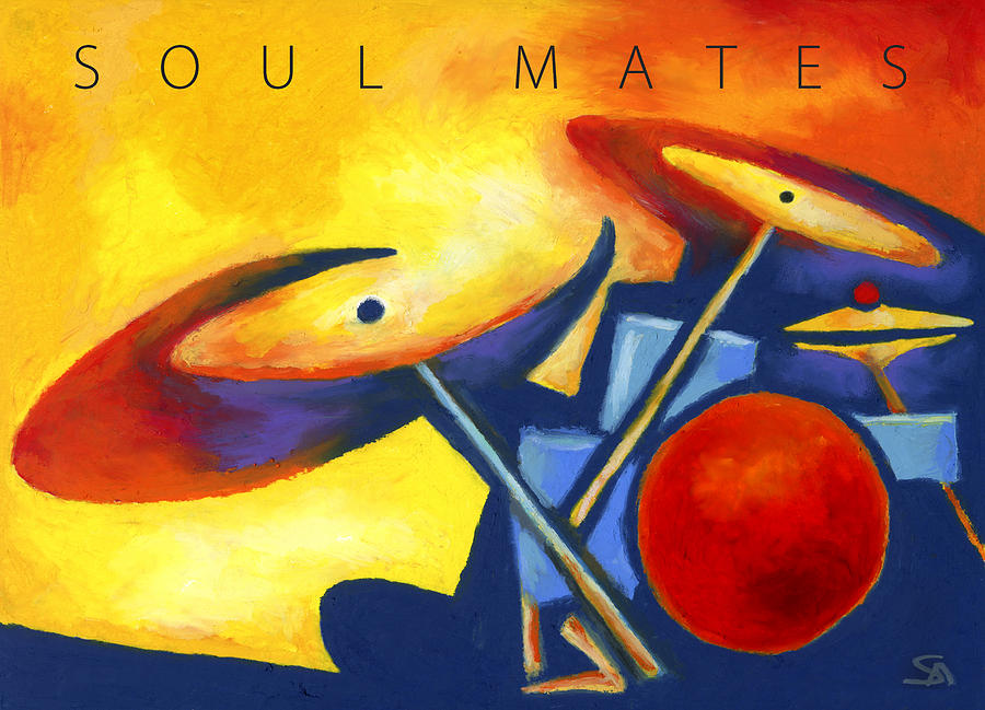 Music Painting - Soul Mates Poster by Stephen Anderson