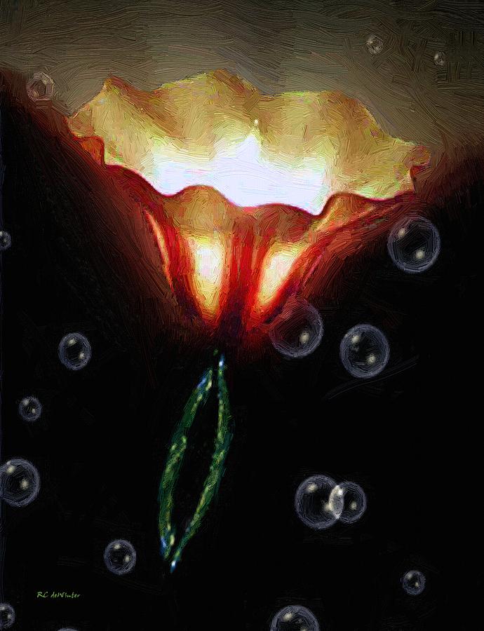 Soul of the Lily Painting by RC DeWinter