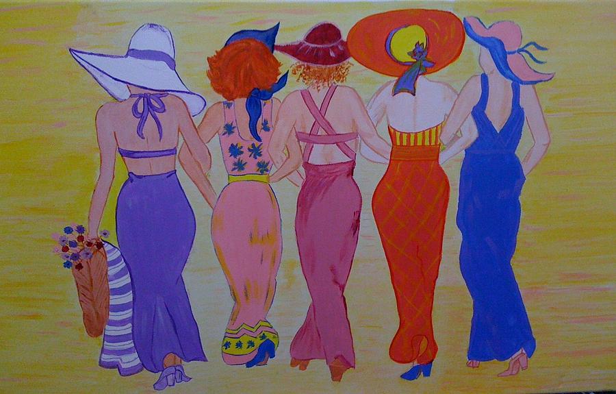 Hat Painting - Soul Sisters by Judi Goodwin