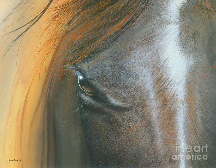 Horse Painting - Soul Within by Mike Brown Horse Painting - Soul Within by Mike Brown