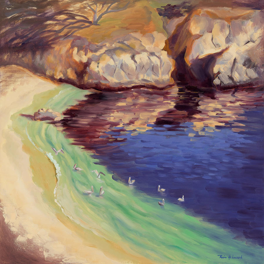 Point Lobos Painting - Soulful Sanctuary Point Lobos by Karin  Leonard