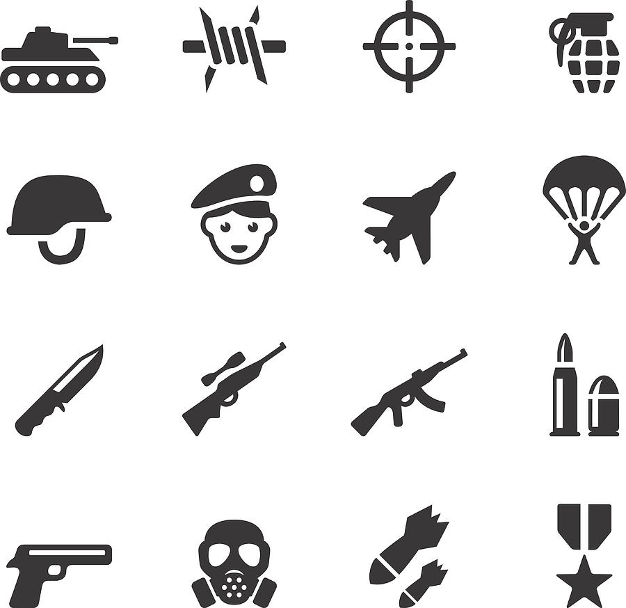 Soulico icons - Military Drawing by Lushik