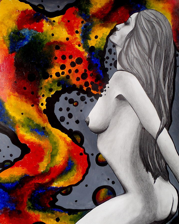 Nude Painting - Souls Explosion by Jen Santa